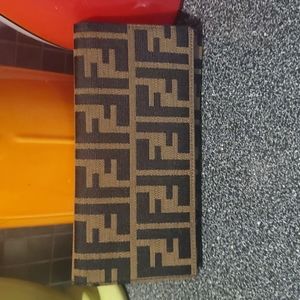 Fendi Zucca Monogram Long Wallet